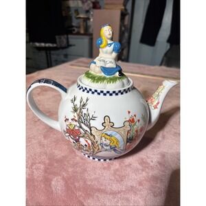 Alice Through The Looking Glass Paul Cardew Original 2 Cup Porcelain Tea Pot
